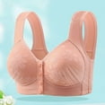 thumbnail image 4 of Elderly Women's Plus Size Front Closure Bra Wireless Support Comfort Soft Cup Seamless Thin Camisole Top, 4 of 7