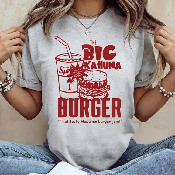 Big Kahuna Burger, Retro 90s Movie Men Graphic Tee for Pop Culture Fans, Men's And Women's Graphic Tee 100% Cotton by TBun, Full Sizes S-5XL