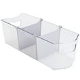 thumbnail image 2 of Mainstays Clear Closet and Laundry Organizer Storage Bin with Removable Dividers, 16" L x 6" W, 2 of 8