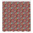 thumbnail image 3 of Ambesonne Colorful Shower Curtain, Flowers Stars Hearts, 69"Wx75"L, Multicolor, 3 of 3