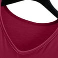 thumbnail image 4 of V Neck Tshirts for Women, Comdrip Tank Top for Women Sleeveless Tops with in Bras Shelf Bra Padded Shirt 2025 Casual Tanks Loose Fit Women Shirt Red L, 4 of 7
