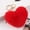 Red, variant on RSKTN Plush Keychain Heart Faux Fur Pom Pom Key Chains Bag Accessory Puffball Keyring Backpack Charms for Girls