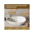 thumbnail image 6 of EastVita 67InchSolid Surface Freestanding Bathtub. Contemporary Oval Shape Soaking Tub. Egg Shell Stone Resin Stand Alone Bathtub With Pop-Up Drain And Overflow. Cupc Certified.Matte White, 6 of 8