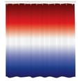 thumbnail image 3 of Ambesonne Ombre Shower Curtain, Patriotic Inspired Colors, 69"Wx70"L, Indigo Vermilion, 3 of 3