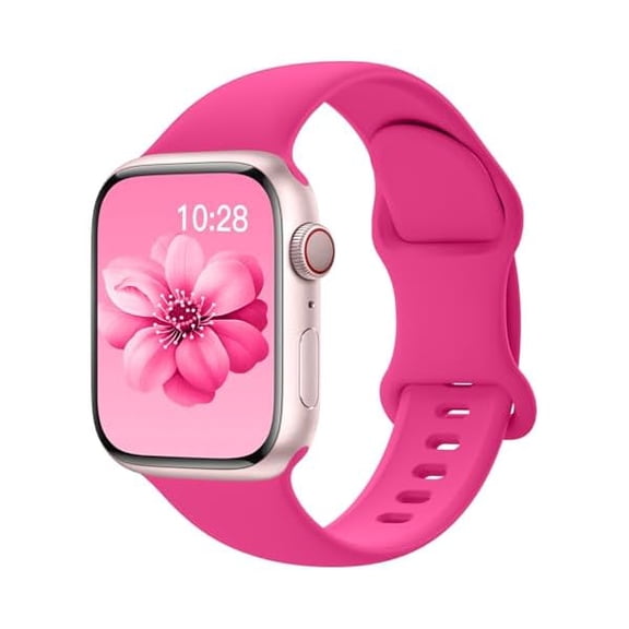 Sport Silicone Band Compatible with Apple Watch Bands 40mm 38mm 41mm 44mm 45mm 42mm 49mm Women Men,Soft Wristband Waterproof Replacement Sport Strap for iWatch Bands Series 9 8 7 6 5 4 3 2 1 SE Ultra