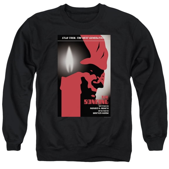 Star Trek Tng Season 3 Episode 5 Adult Crewneck Sweatshirt Black