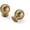 Brushed Gold/Brass, variant on Brass Drawer Knobs 2 Pack 1 Inch Antique Brass Cabinet Knobs Kitchen Cabinet Hardware Vintage Ball Knobs Antinque Gold Pulls for Drawers.