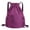 Purple, variant on Drawstring Backpack Bag, Multi-Functional Portable Storage Bag, Waterproof Draw String Back Sack with Zip Pocket, Super light Basketball Backpack, Gym Drawstring Bags Swim Bag for Men Women