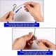 thumbnail image 5 of Heavy Duty Stainless Steel Wire Ropes with Hooks for Picture and Mirror Hanging, 8 Pieces Adjustable Hanging Kit, 5 of 5