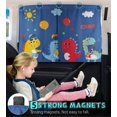 thumbnail image 2 of Double-layer Car Sun Shades Magnetic Curtain with Cute Patterns Full Shade and Half Shade Options, 1 Pack Car Sun Shade for Baby Kids Pets Blocks UV R, 2 of 5