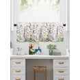 thumbnail image 5 of Valances for Windows Spring Yellow Rod Pocket Cafe Window Treatments Valance Curtains for Kitchen Bathroom Laundry Basement Windows 42"x12", 5 of 9