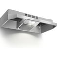 thumbnail image 2 of 24 inch Range Hood Under Cabinet, Stainless Steel Kitchen Hood 280CFM, Ducted/Ductless Vent Hood with Rocker Button Control, Stove Hood with 2 Speeds Fan, Bright LED Light, black, silver, white, 2 of 9