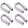 thumbnail image 5 of KAKOWELY Stainless Cable Clamps 4pcs Professional Cable Fixing Thimble Rigging Unique Fixing Workpiece2.36"X1.97"X0.55", 5 of 5