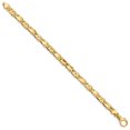thumbnail image 2 of Auriga 14K Yellow Gold 5.80mm Fancy Link Bracelet 7.25inch for Women, 2 of 4