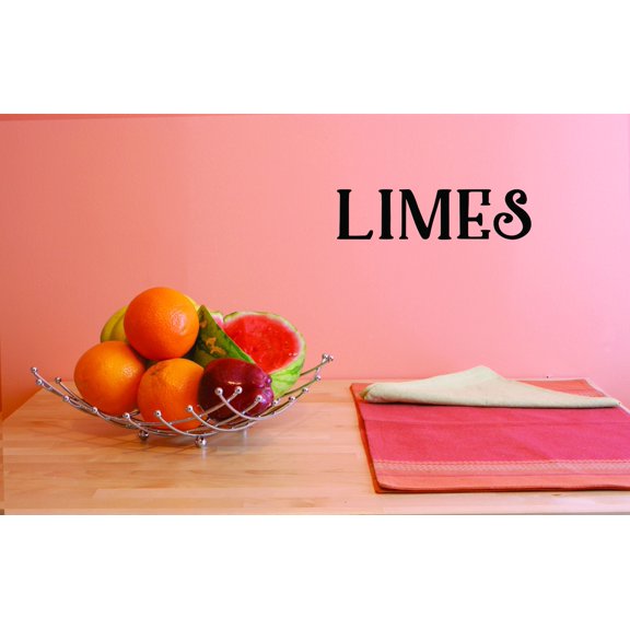 Custom Decals Limes Wall Art Size: 8 Inches x 30 Inches