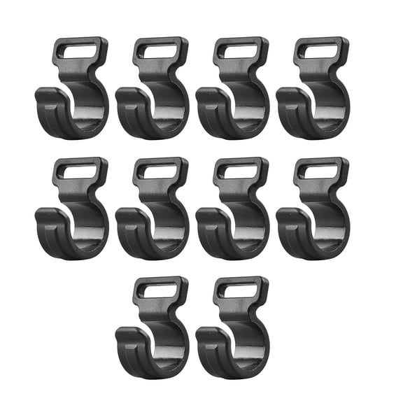 10Pieces Plastic C Clamps For Camping, Tent Rod Clip For Tent Covers, Mountain Equipment, Travel Camping Tent Accessory