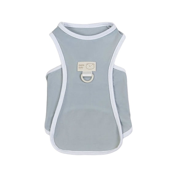 Dog Shirt For Small Dogs Summer Pet Sun Vest Lightweight Breathable Doggie Tank Top Soft Stretchy Puppy T Shirts Solid Cat Apparel Chihuahua Clothes D Ring