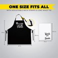 thumbnail image 5 of Feed All You - Funny Black Bbq Chef Aprons For Men Women With 2 Pockets, 5 of 5