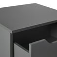 thumbnail image 5 of Walker Edison Modern Scandi 1-Drawer Nightstand, Dark Grey, 5 of 19