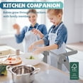 thumbnail image 5 of G TALECO GEAR Foldable Toddler Tower, Kitchen Kids Step Stool Helper, Standing Tower with 3 Adjustable Heights, Gray, 5 of 9