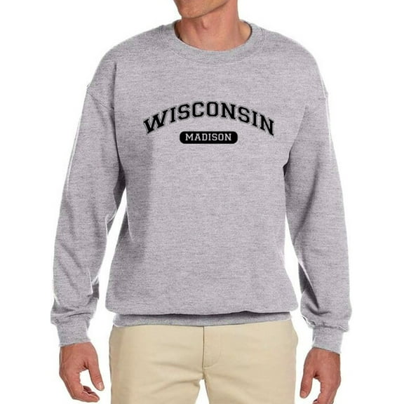 Wisconsin, Madison Men Sweatshirt, Male 3X-Large