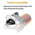 thumbnail image 4 of EPOTOOR Starter Motor Replacement for Harbor Freight Predator 13HP 420cc 60340 60349 69736 Engine, 4 of 5