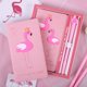 thumbnail image 1 of Paquete de 2 libros de regalo de Navidad con forma de corazón femenino y juego de bolígrafos, Bloc de notas para estudiantes con bonitos dibujos de flamencos, cuaderno de oficina, 1 of 5