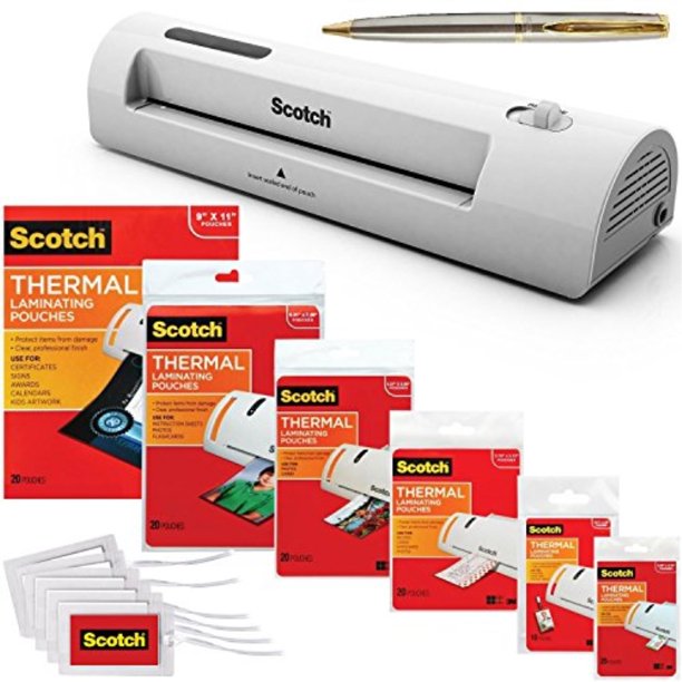 Scotch TL901C Thermal Laminator 2 Roller System Bundle with 115