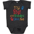 thumbnail image 3 of Inktastic My Gigi and Grandpa Love Me Boys or Girls Baby Bodysuit, 3 of 5