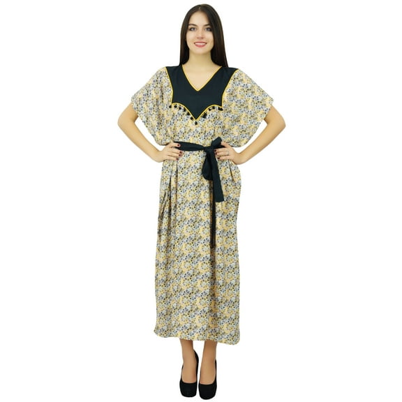 Bimba Womens Long Caftan Designer Cover Up Kaftan Ladies Night Gown Maxi Dress