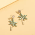thumbnail image 5 of Boucles d'Oreilles en Noix de Coco Bohème, Style Plage Délicat, 5 of 5