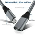 thumbnail image 4 of USB Type C Extension Cable 0.66FT 2-Pack,USB-C 3.1 Gen2 10Gbps Female to USBC Male Adapter,Thunderbolt 3 Compatible, 4 of 5