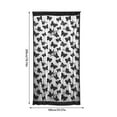 thumbnail image 2 of Butterfly Sheer Curtain Panels for Girls Nursery Bedroom, Toddler Gold Print Linen Textured Farmhouse Rod Pocket Window Drapes 79 Inch for Kids Adult Room, 2 Panels, Black, 2 of 5