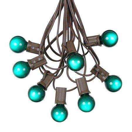 G30 Patio String Lights With 25 Globe Bulbs Garden Hanging