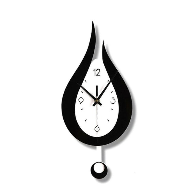 Reloj de pared moderno con diseño de gotas de agua, reloj de péndulo acrílico creativo s202412241120
