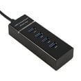 thumbnail image 3 of Adaptador convertidor de concentrador USB 3.0 de 4 puertos de alta velocidad extensor portátil para lector de tarjetas Macbook negro, 3 of 8