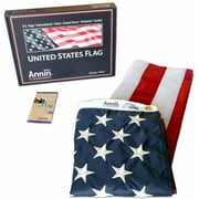 American Flag, 3' x 5', Nylon SolarGuard Nyl-Glo with Sewn Stripes, Embroidered Stars and Brass Grommets, Model# 2460