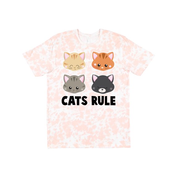 Inktastic Cats Rule with Cat Heads T-Shirt