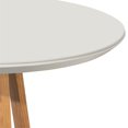 thumbnail image 4 of Duffy Wood 45" Modern Coastal Round Dining Table in Off White, 4 of 6