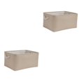 thumbnail image 3 of maskred Sac de Rangement Robuste et Durable pour Armoire pour Espace Bien Organisé Boîte de Rangement Pliable avec Poignée Coton Multifonctions Beige 2 Set, 3 of 6