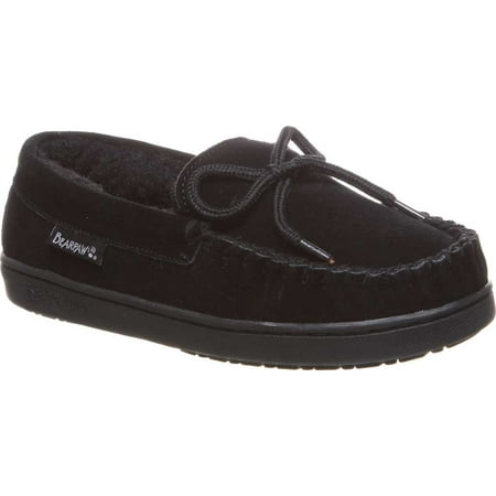 Children's Bearpaw Moc II Slipper Youth Black II Suede 1 M