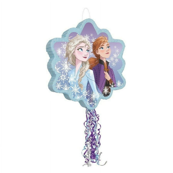 Unique Industries Disney Frozen 2 Multi-color Star Birthday Pull String Pinata, 19.25" x 21.75"