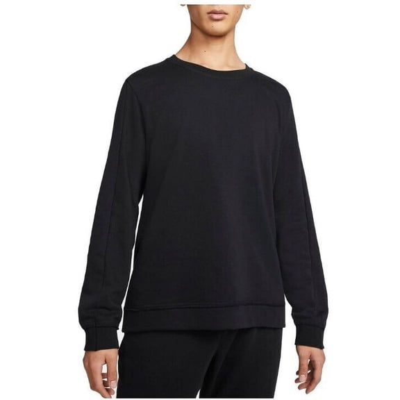 Nike Sweater Adult Medium Black Yoga Crew Sweatshirt Long Sleeve Comfort Mens