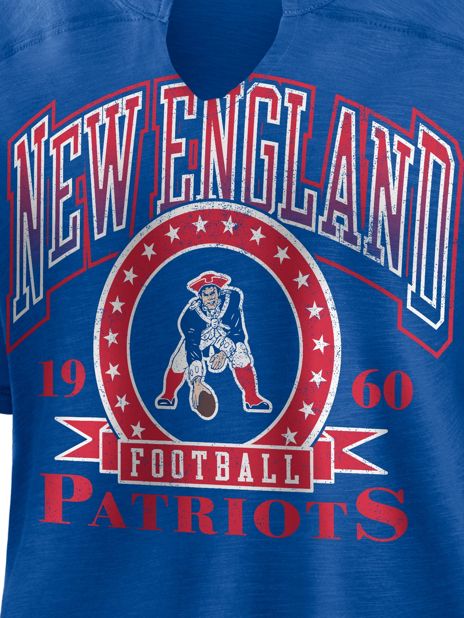 NFL New England Patriots Women's Cotton Blue Short Sleeve T-Shirt