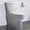 Bright White, variant on Miseno MNO490ECBWH 1.1 & 1.6 Gpf Elongated Dual Toilet Flush - 2 Piece