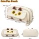 thumbnail image 2 of Cute Cat Pencil Case Large Capacity for Girls, Cat Pen Bags with 4 Compartments, Pencil Pouch Stationery Organizer for Office College School -Qin, 2 of 5