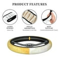 thumbnail image 6 of Kll Car Steering Wheel Cover, Universal 15 Inch, Soft Elastic And Comfortable,Car Accessories Decorations-Summer Beach, 6 of 7