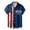 7-Blue, variant on Telankuip Mens Independence Day Shirts July 4th USA 250th Anniversary Printed Button down Short Sleeve Shirt Summer Thin Cozy Breathable Patriots Casual Top 7-Blue XL