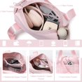 thumbnail image 3 of Bolsa de gimnasio Bucosd, pequeña, para mujer, bandolera con compartimento húmedo, 3 of 6