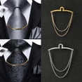 thumbnail image 3 of Yokua Vintage Tie Clip Shirt Chain Jewelry Gift for Business Banquet Wedding Formal, 3 of 14